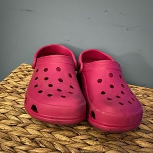 Pink Crocs size 8